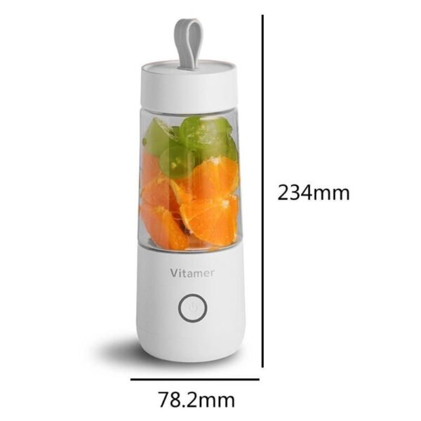 350ml Portable Blender Juicer Electric USB Rechargeable Mixer Smoothie Slushy Cup Juice Blender Bottle USB Charging Kitchen Gadgets - Image 6