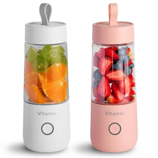 350ml Portable Blender Juicer Electric USB Rechargeable Mixer Smoothie Slushy Cup Juice Blender Bottle USB Charging Kitchen Gadgets - Image 5