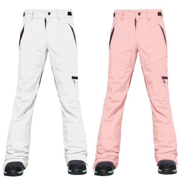 Ski Pants Snow Waterproof Wind Thermal Slim Fit Ski Suit - Image 2