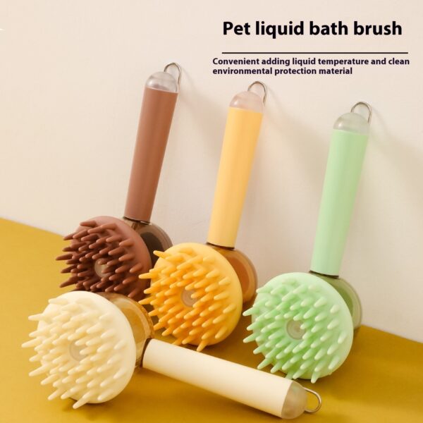 Massage Brush For Pets Silicone Bath Brush