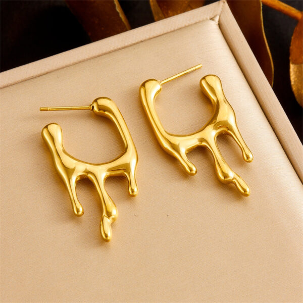 Fashion Lava Type Special-interest Design Female Earrings