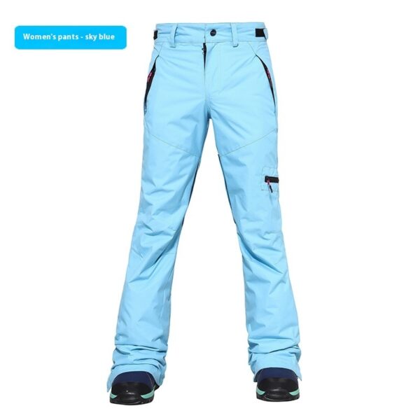 Ski Pants Snow Waterproof Wind Thermal Slim Fit Ski Suit - Image 7